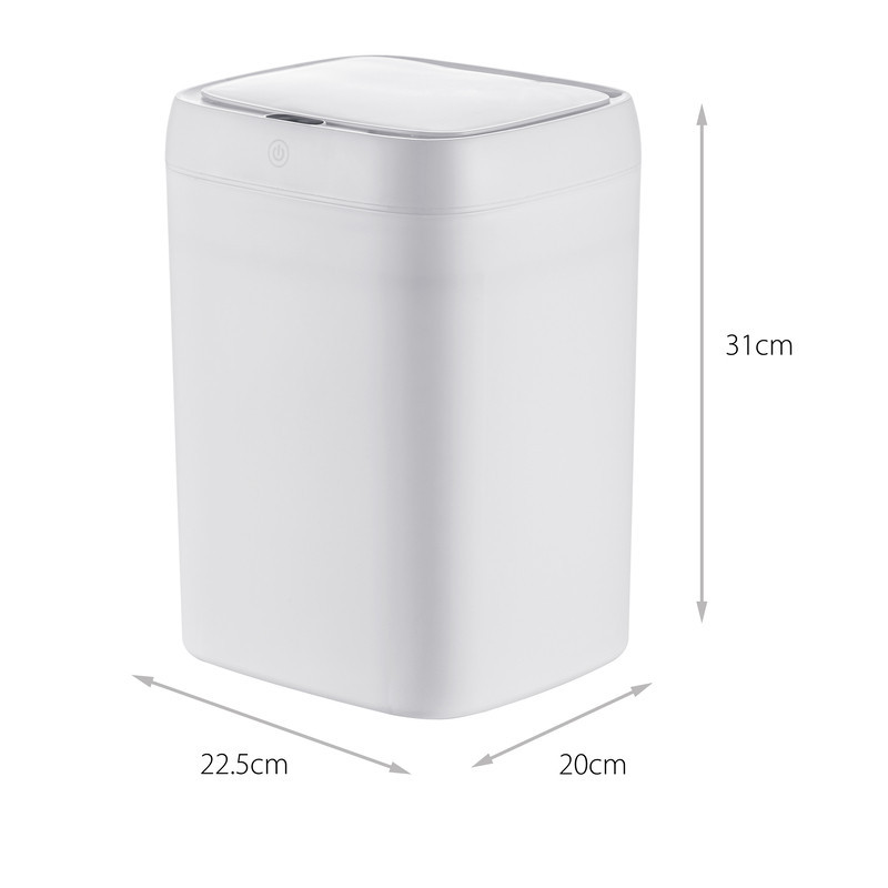 Відро для сміття сенсорне прямокутне Mixxus Wave-TC0314 White 14 л (колір білий) (MI8404)   ( 24011 ) Харків - фото 14