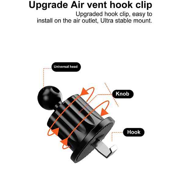 Автотримач для телефону WUW-Z29 black (6972573336258) Київ