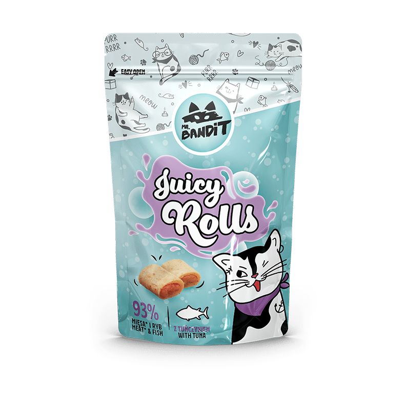 Лакомство для кошек Мистер Бандит Mr.Bandit Сочные роллы с тунцом для кошек, 40 г срок до 12.25 Винница - изображение 1