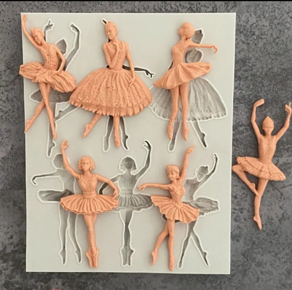 Силиконовый молд Балерина 145 на 180 мм серый Киев - изображение 4