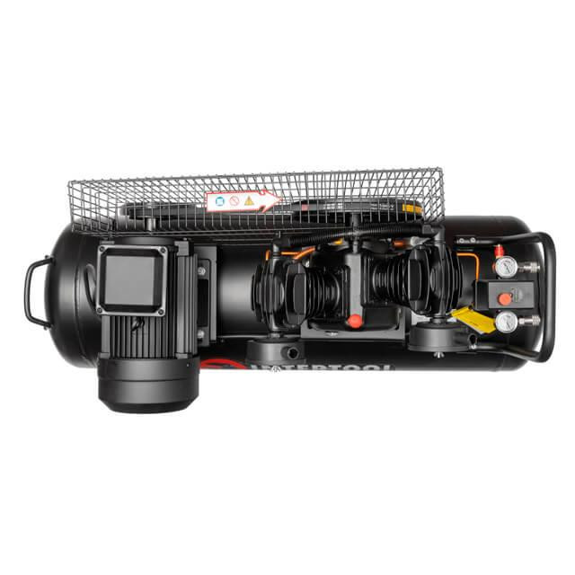 Компресор, 100 л, 3,0 кВт, 380 В, 10 атм, 500 л/хв, 2 циліндри, 80 дБ INTERTOOL PT-0013 Київ - фото 8