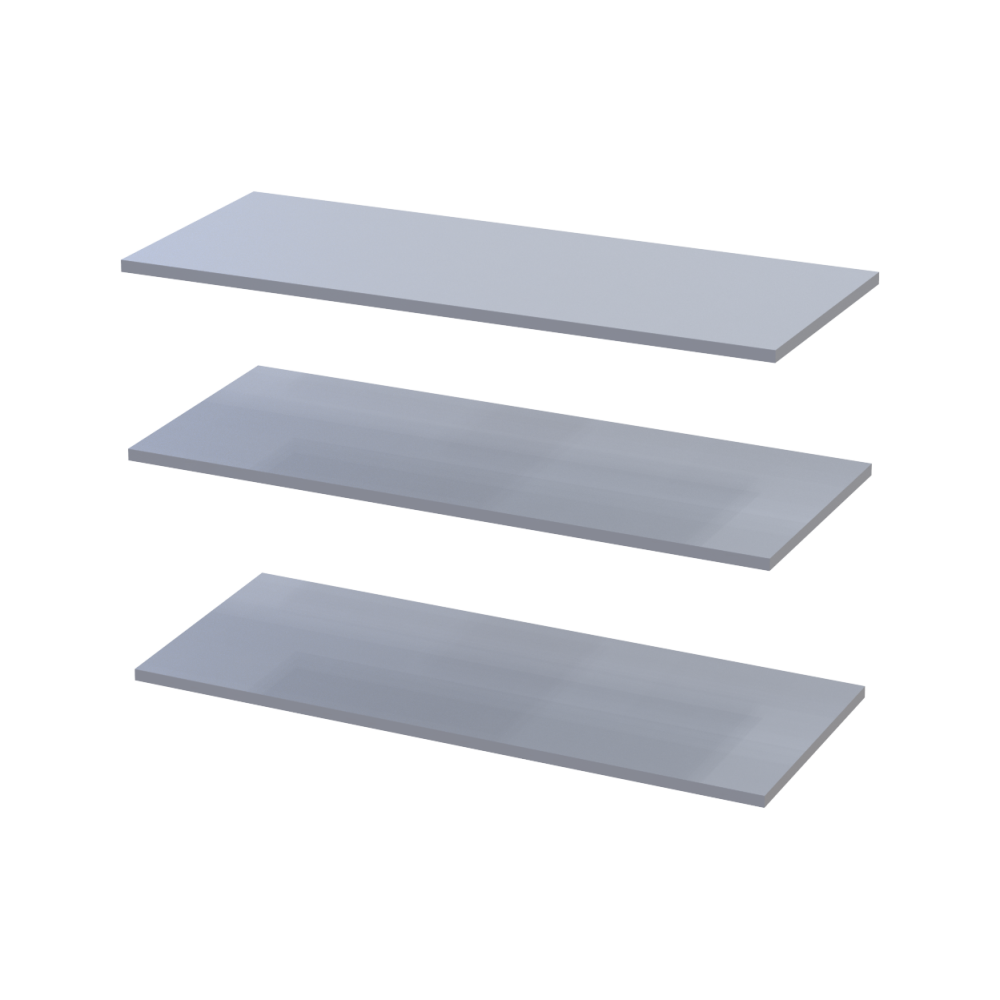 Комплект Doros Промо з полицями Сірий 2+2 ДСП 180х48х204 DRS-011627 (80737771) Дніпро - фото 7