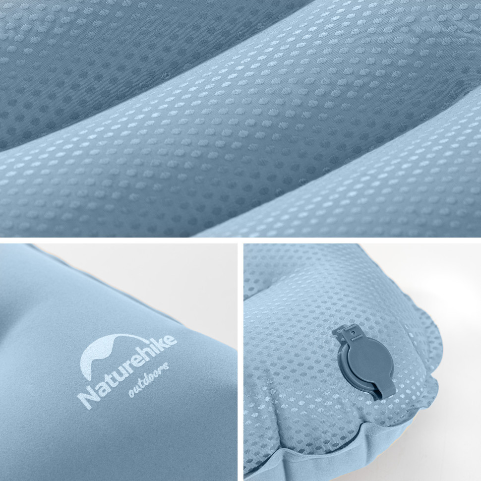 Подушка надувна Naturehike NH21ZT002, блакитний Київ - фото 4