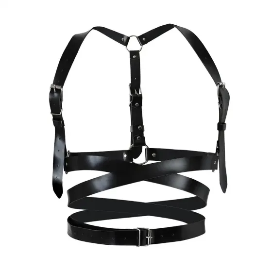 Шкіряна портупея Art of Sex - Melani Leather harness, Чорна XS-M Львов