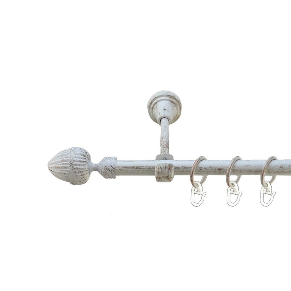 Карниз Orvit Одеон металевий однорядний відкритий Біле Золото 16 мм 200 см (5478928) Львів - фото 1