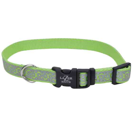 Coastal Lazer Brite Reflective Collar КОСТАЛ ЛАЗЕР БРАЙТ светоотражающий ошейник для собак, 1.6х30-46см Киев