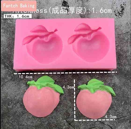 Молд силіконовий Персик 103 на 53 мм рожевий Київ