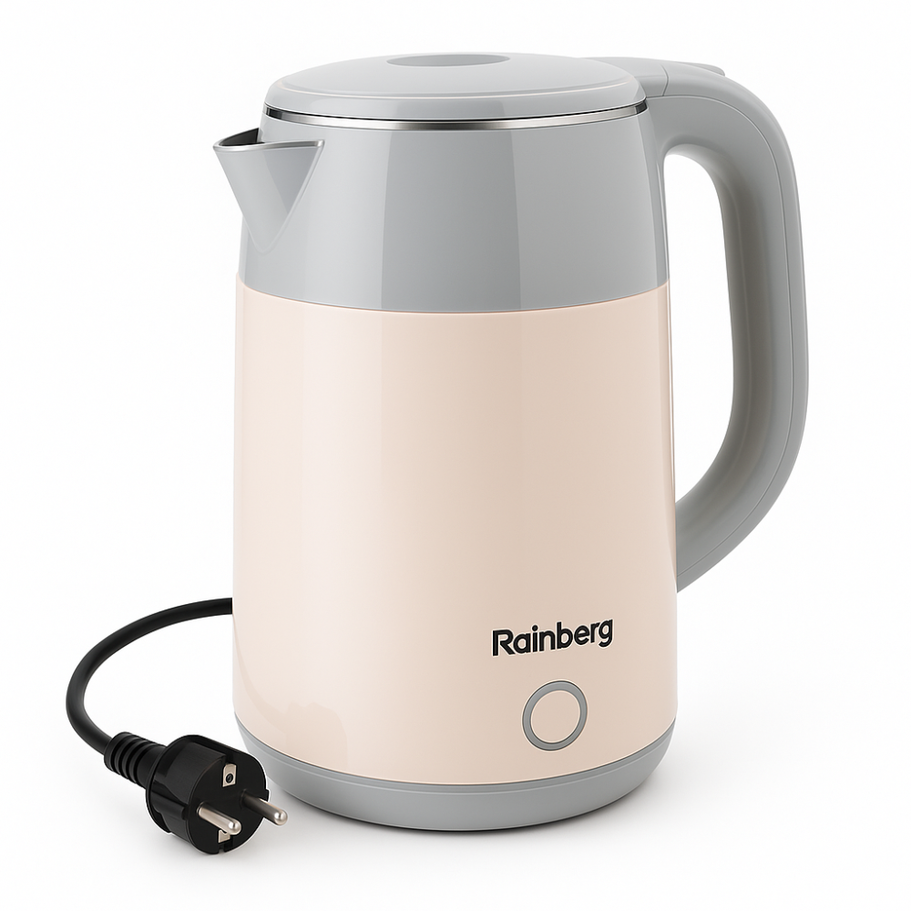 Чайник красивый электрический Rainberg RB-2244 2000 Вт 2 л, Чайник дисковый Хороший для дома PA-26 Львов - изображение 13