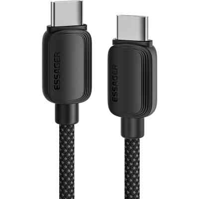 Дата кабель USB-C to USB-C 3.0m 100W black Essager (EXCTT1-WLC01-P) Винница