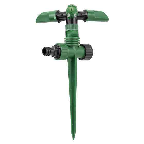 Дождеватель на пластиковой колышке с верхней подачей (ABS) GRAD (5014105) Ровно