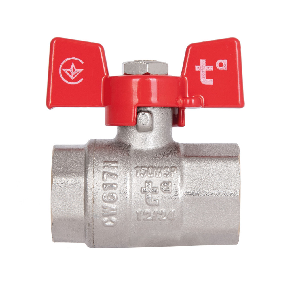 Кран кульовий Thermo Alliance Standart 1/2" ВР для води (метелик) SD602NW15PN40 Київ - фото 4