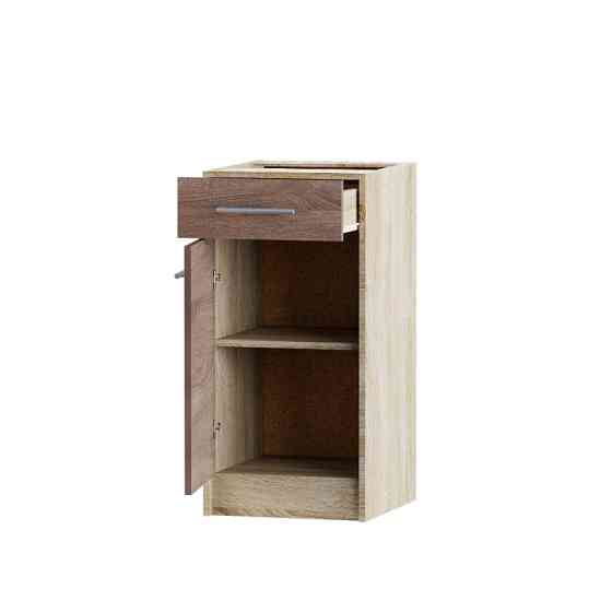 Кухонний модуль нижній з шухлядою Еверест Еко 400 дуб сонома/трюфель (без стільниці) 40х46х82 см (DTM-2786) Львів