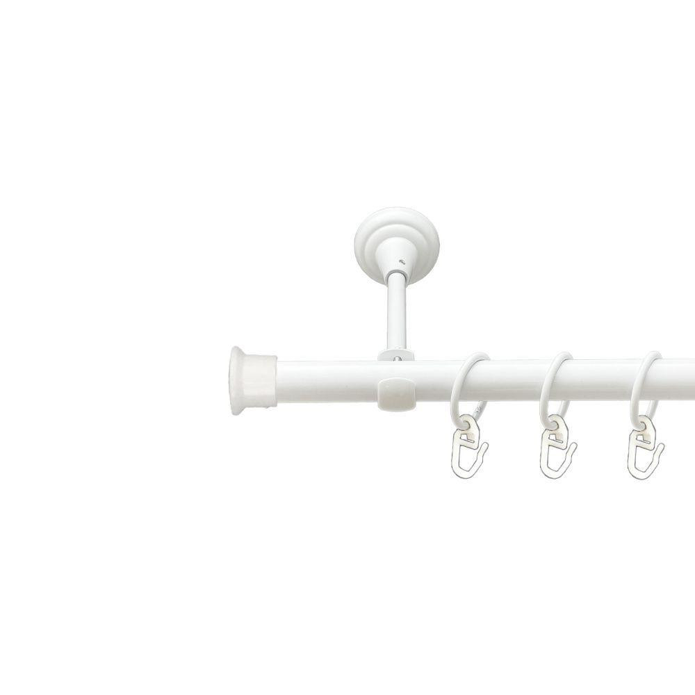 Карниз Orvit Дуо металевий однорядний відкритий гладка труба кільце металеве Арктіс 19 мм 240 см (00-00021179) Львів - фото 1