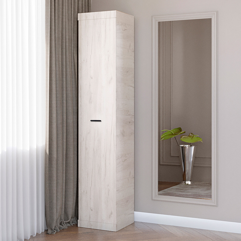 Шафа-пенал закритий Еверест Соната дуб крафт білий (DTM-2691) Львів - фото 1