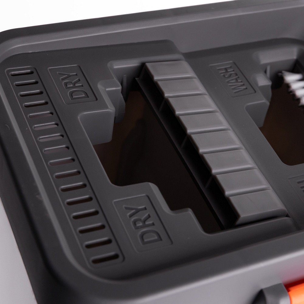 Швабра з відром 14 л для миття підлоги з віджимом плоска насадка з мікрофібри HP-35015-59 Коломия - фото 9