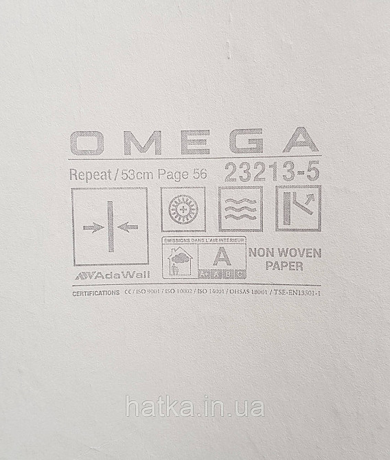 Шпалери вінілові на флізеліні AdaWall Omega1.06х10 під шкіру структурні щільні темно-сірі 23213-5 Київ - фото 3