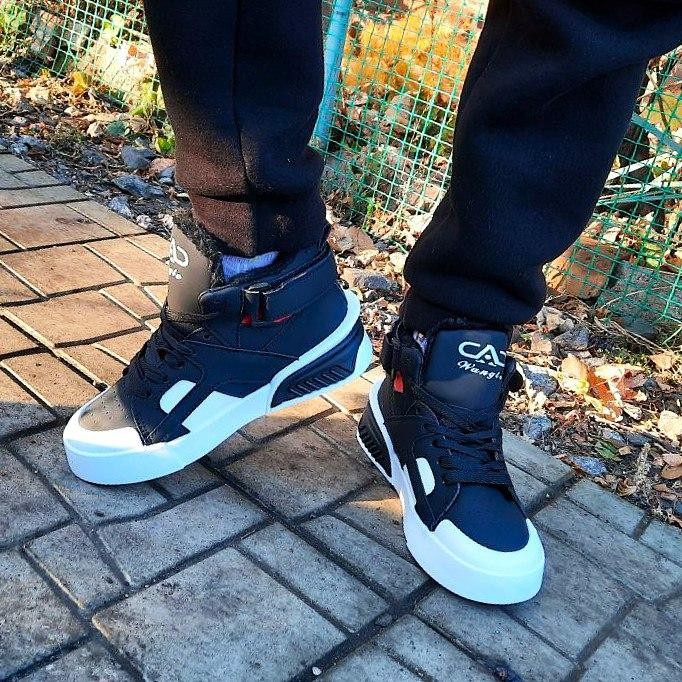 Зимові жіночі Кросівки на хутрі Чорні Снікерси Черевики (розміри: 36,39,41) Дніпро - фото 6