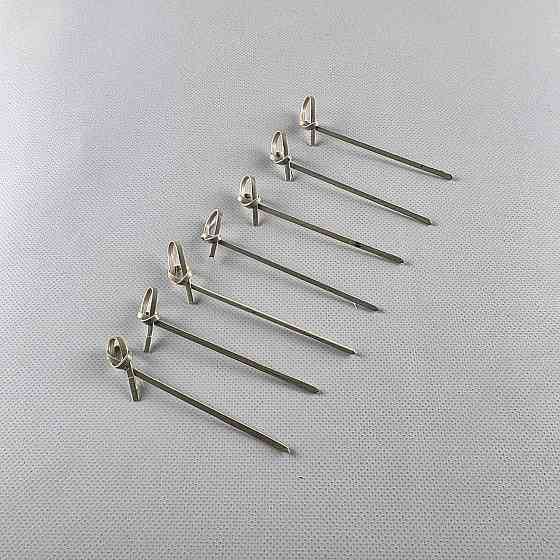 Бамбуковые деревянные шпажки с узелком 9см,100 шт (1 пачка) Харьков