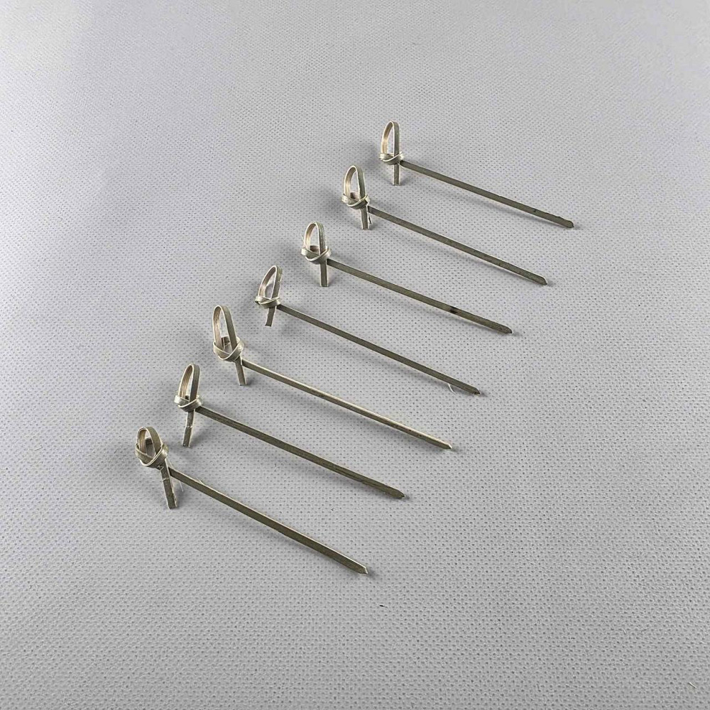 Бамбуковые деревянные шпажки с узелком 9см,100 шт (1 пачка) Харьков - изображение 1