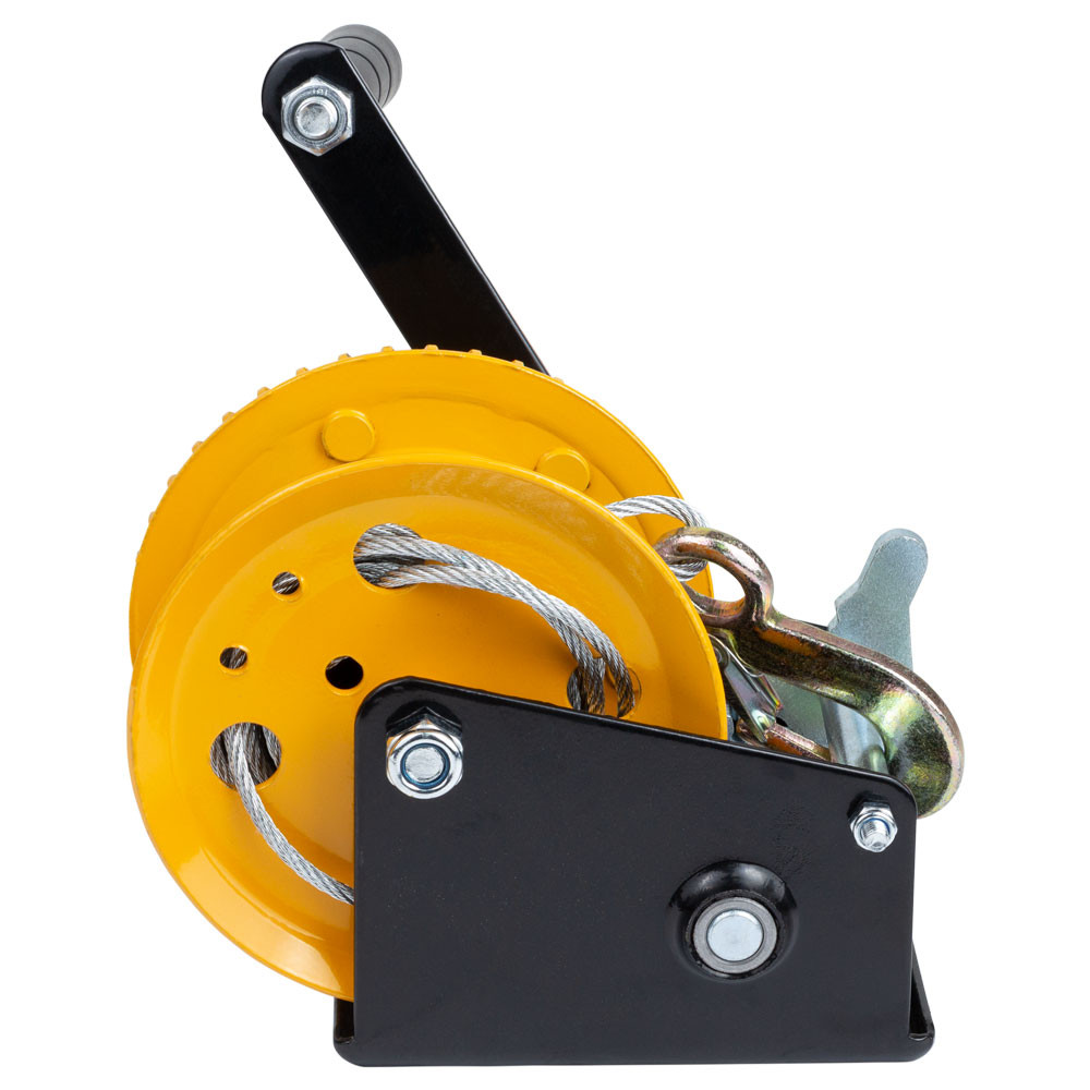 Sigma Лебедка ручная барабанная стальной трос 10м×5мм, 550кг SIGMA (6134011) Коломия - фото 2