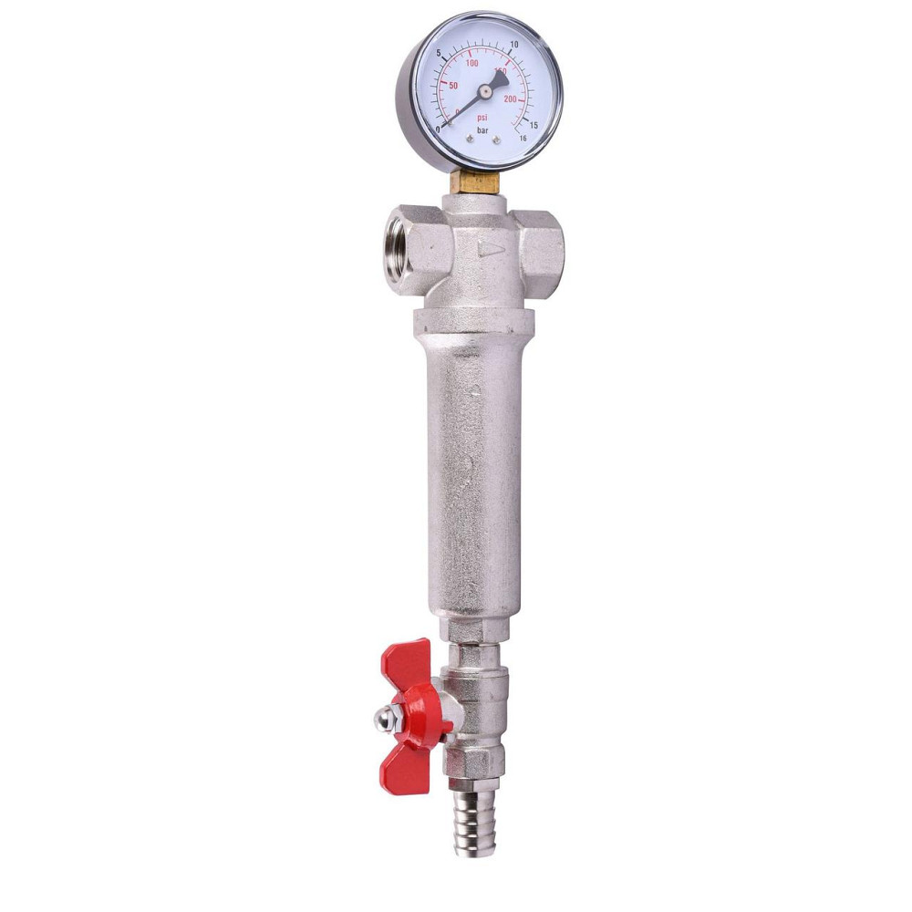 Фильтр с краном и манометром CRISTAL (RBM) 1/2″ NV - 5024 Киев - изображение 1