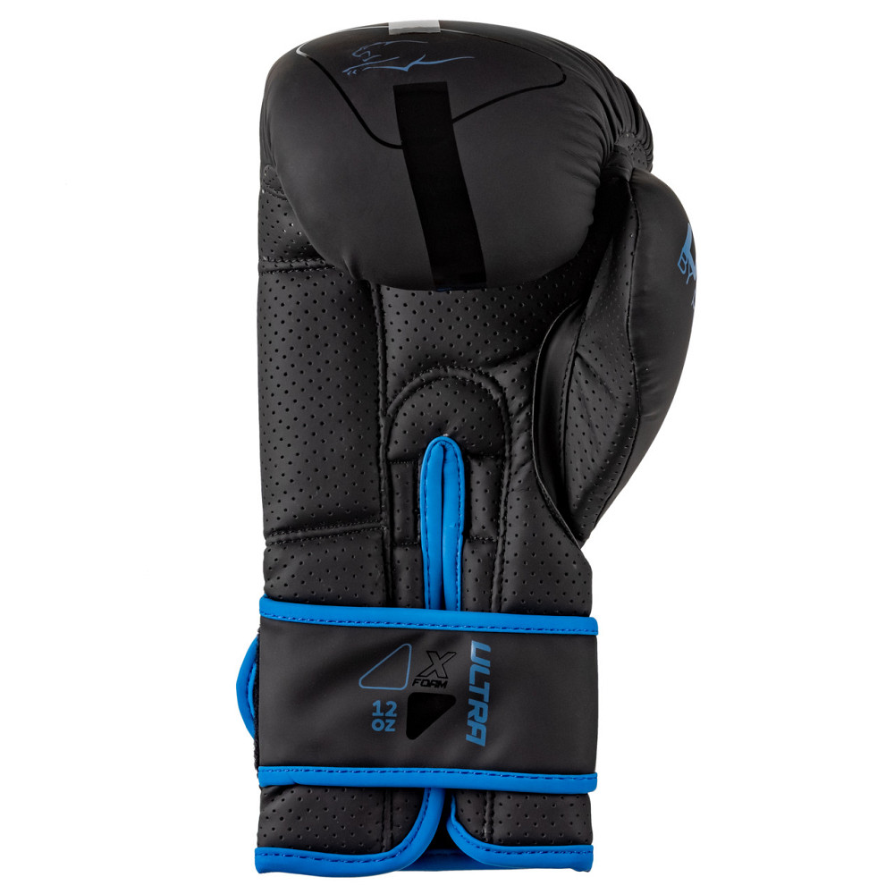 Боксерські рукавиці PowerPlay 3024 Ultra Mat Чорно-Темно сині 12 унцій Каменское - изображение 3