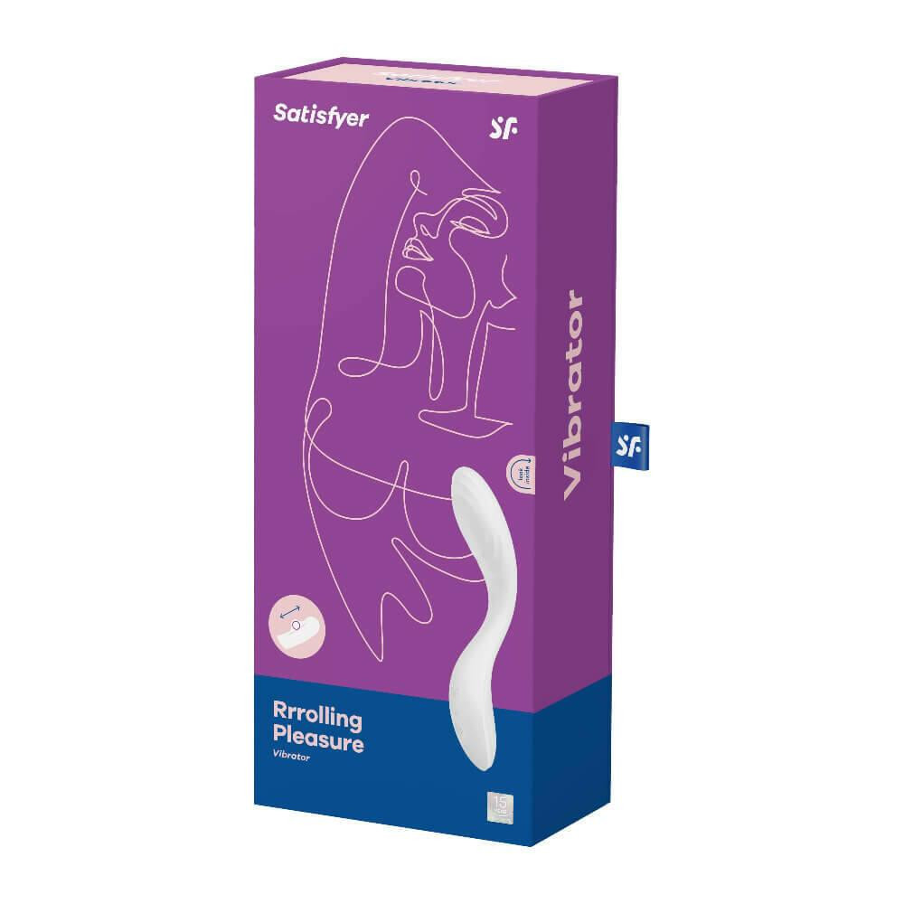 Вибратор с подвижным шариком Satisfyer Rrrolling Pleasure для точечной стимуляции точки G, белый Sex Aura Киев - изображение 7