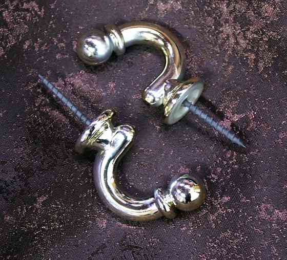 Гачки для підхватів (005кр) набір 2 шт Світло-золотистий (83-005) Київ