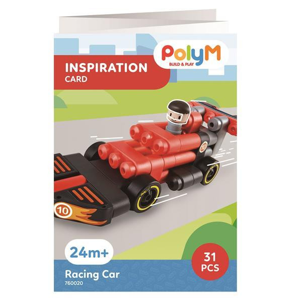 Конструктор PolyM Гоночний автомобіль 31 деталь (760020) Харків - фото 12