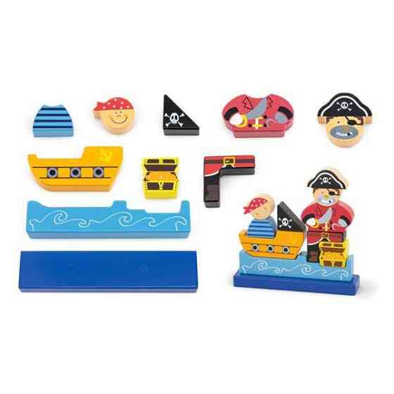 Магнітний вертикальний пазл Viga Toys Пірат (50077) Харків