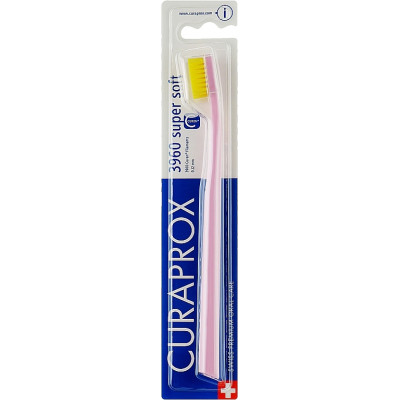 Зубная щетка Curaprox CS 3960 Super Soft Супермягкая D 0.12 мм Красная с желтой щетиной (CS 3960-10) Винница - изображение 1