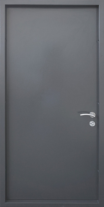 Двері вхідні металеві Страж TECHNO-DOOR 850х2040 мм RAL 9975 графіт Ліві Київ - фото 2