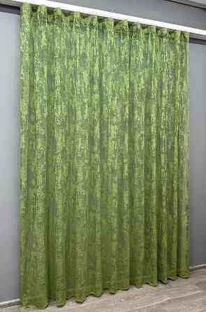 Тюль VR-Textil 1663т Мармур Al-1 Жакард Оливковий 350х260 см (42-0849) Київ