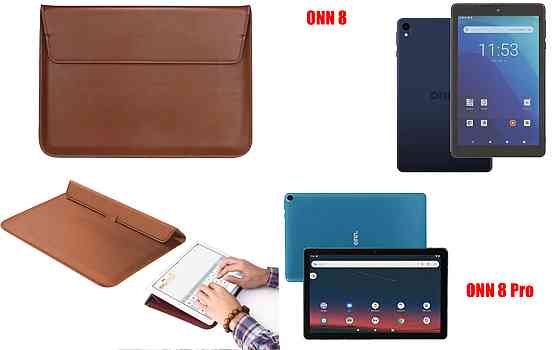 Чохол-конверт VitoCase для ONN 8, 8 Pro, з функцією підставки для планшета Коричневий Київ