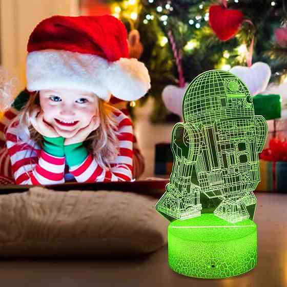 3D нічник Star Wars Baby Yoda, 4 фігури, 16 кольорів, подарунок фанатам Зоряні війни Малюк Йода, Ман Київ