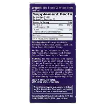 Амінокислота Natrol Мелатонін Повільного Вивільнення 10 мг, Melatonin Advanced S (NTL-05964) Вінниця