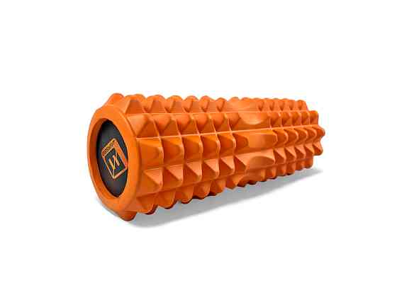 Масажний ролик EasyFit Solid Roller v.1.2s 33х13 см помаранчевий Коломыя