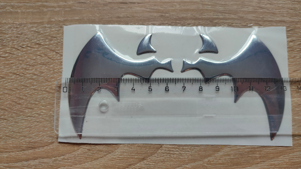 Наклейка объемная на авто-мото Крылья летучей мыши Киев - изображение 3