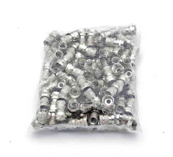 Штекер F разём RG-6 (size18mm) цинк Днепр