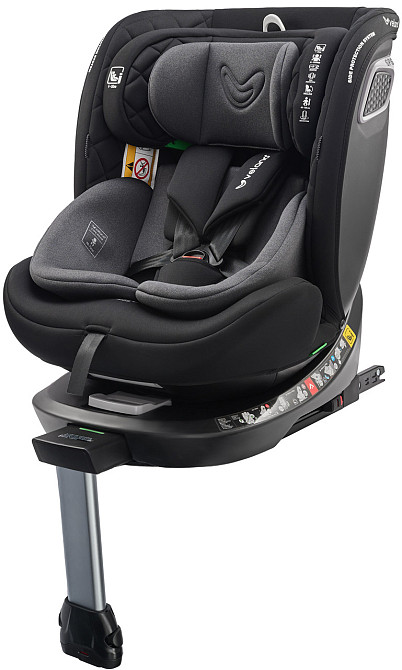 Автокрісло VELANO Vento 360° i-Size 40–150 см, ISOFIX + опорна нога, grey Київ - фото 1