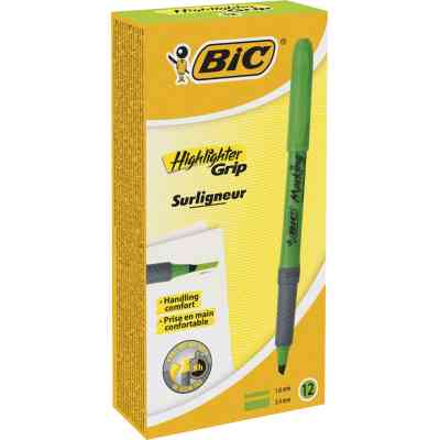 Маркер Bic текстовиділювач Grip, зелений (bc811932) Вінниця