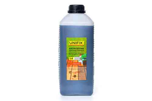 Антисептик ґрунтовка-просочення концентрат 1:4 для оброблення деревини 2 кг (з індикатором) UNIFIX Рівне