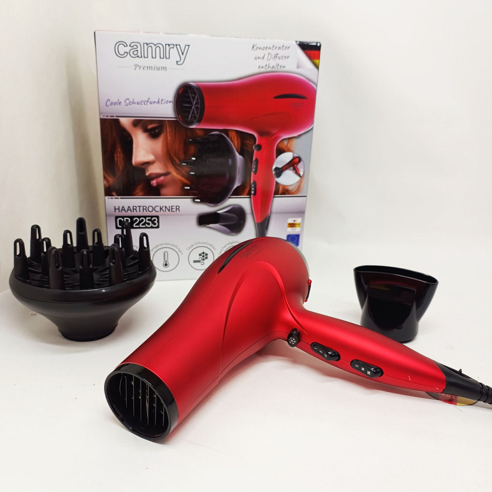 Фен с режимом регулировки температуры Camry, Фен без вреда для волос для разных типов волос MH-36 Львов - изображение 4