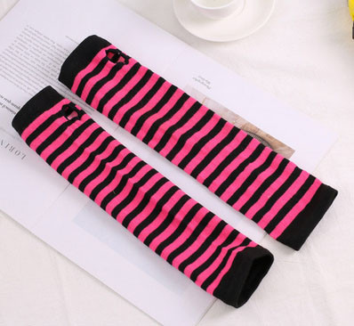 Митенки без пальцев розово-черные Полоска Киев - изображение 1