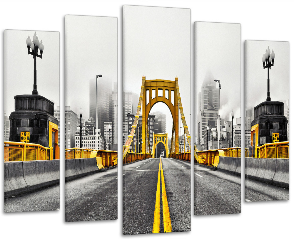 Модульная картина в гостиную / спальню  Золотий міст    LM017_5 Киев - изображение 1