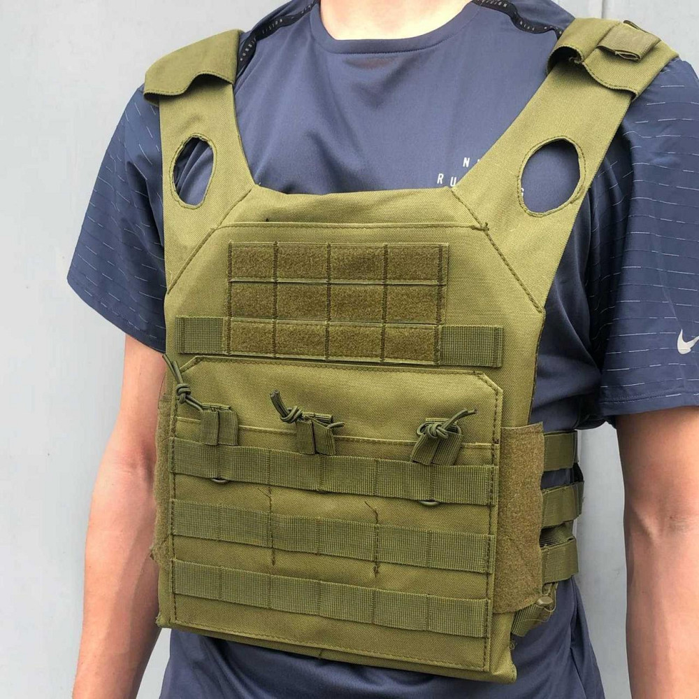 Плитоноска Бронежилет з плитами 6 класу Оливковий Вінниця - фото 1