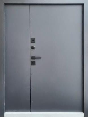 Двері вуличні Форт-М  модель ТРЕК  ТЕРМОРОЗРИВ антрацит Київ - фото 2