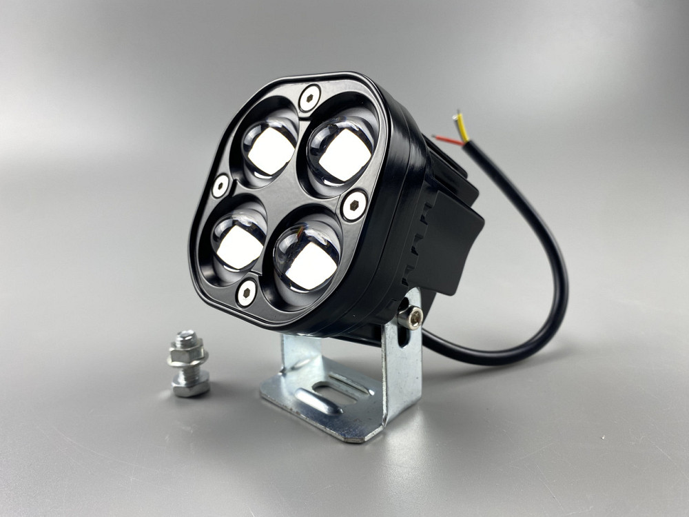 Фара LED квадратна 40W led chip CREE 2525 3D лінза 9-32V IP67 6000K з чіткою світловою межею Мукачево - фото 8