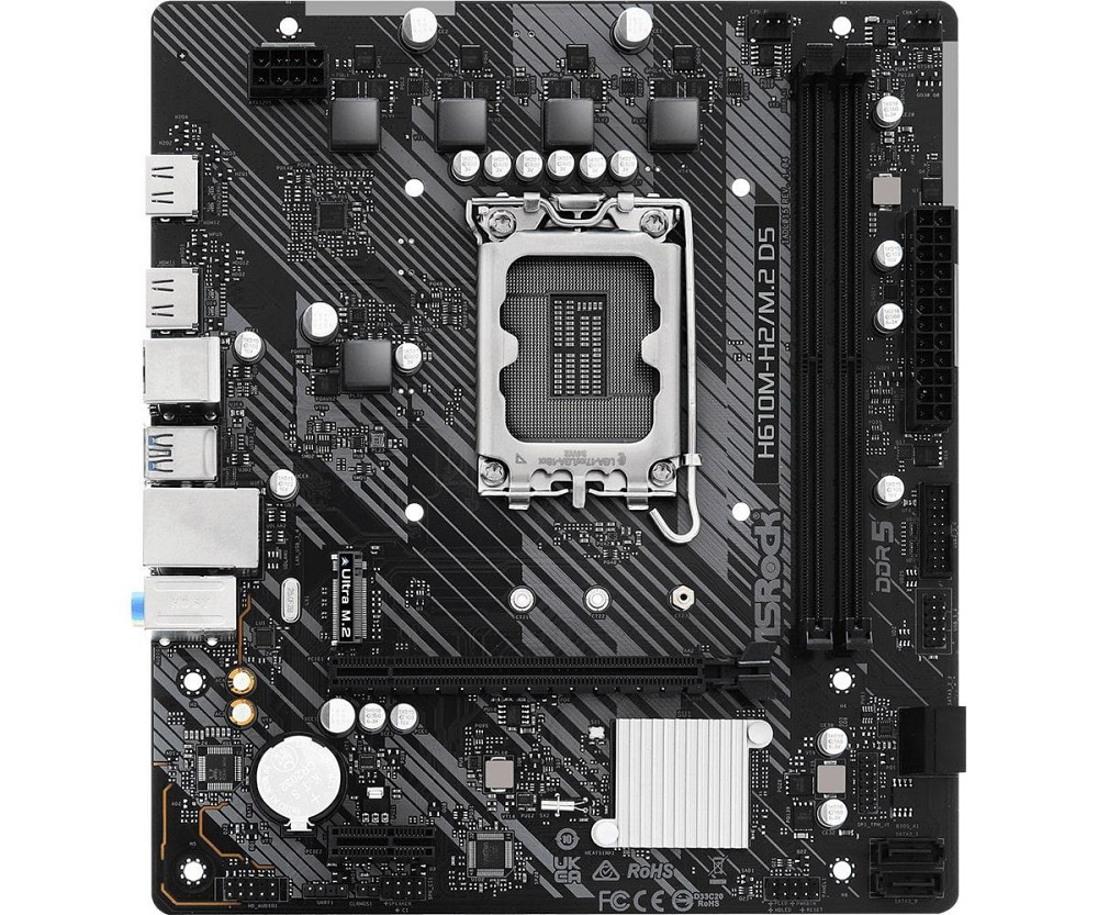 Материнська плата ASRock H610M-H2/M.2 D5 Socket 1700 ( Для настільного ПК ) Харків - фото 1