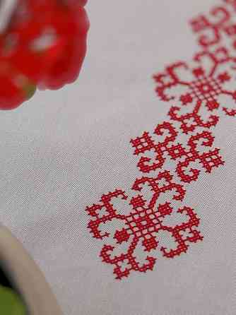 Ecotton Ранер доріжка Ecotton 45x170 см для обіднього столу водовідштовхувальна в етно-стилі сі Киев